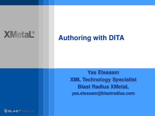 Authoring with DITA