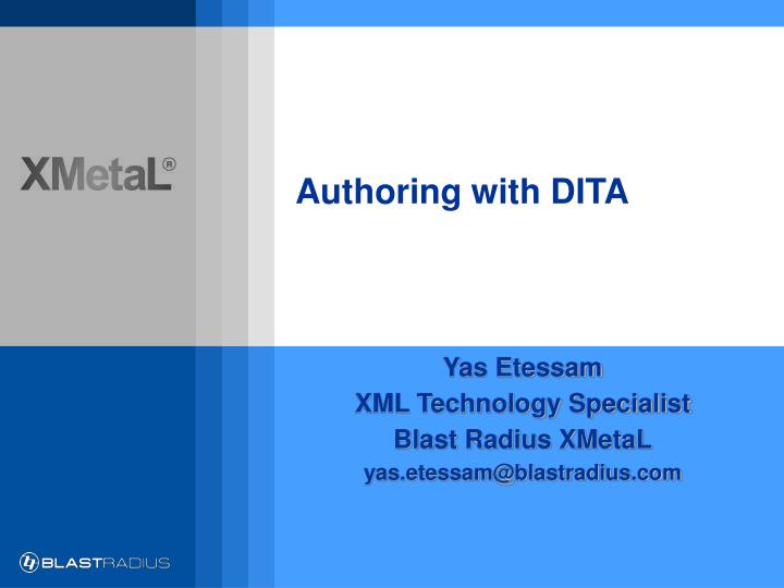 authoring with dita