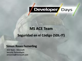 MS ACE Team Seguridad en el Código (SDL-IT)