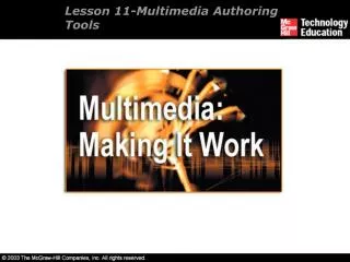 Lesson 11- Multimedia Authoring Tools