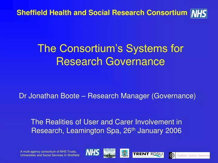 sheffield health and social research consortium