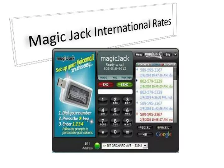 magic jack international rates