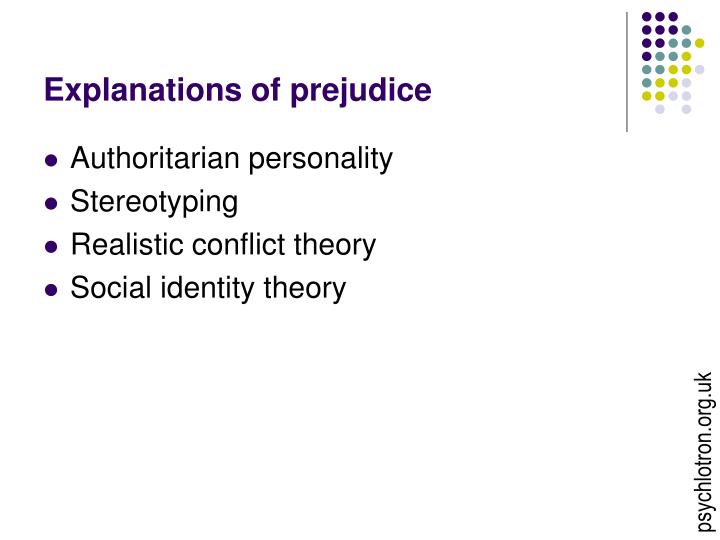 explanations of prejudice