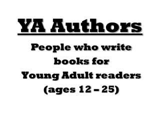 YA Authors