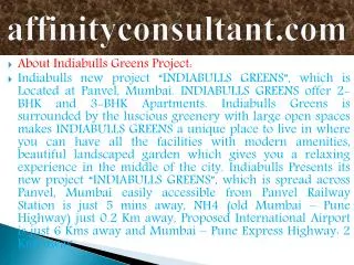 Greens INFO +91-9999684955 Greens Projects Panvel !Indiabull