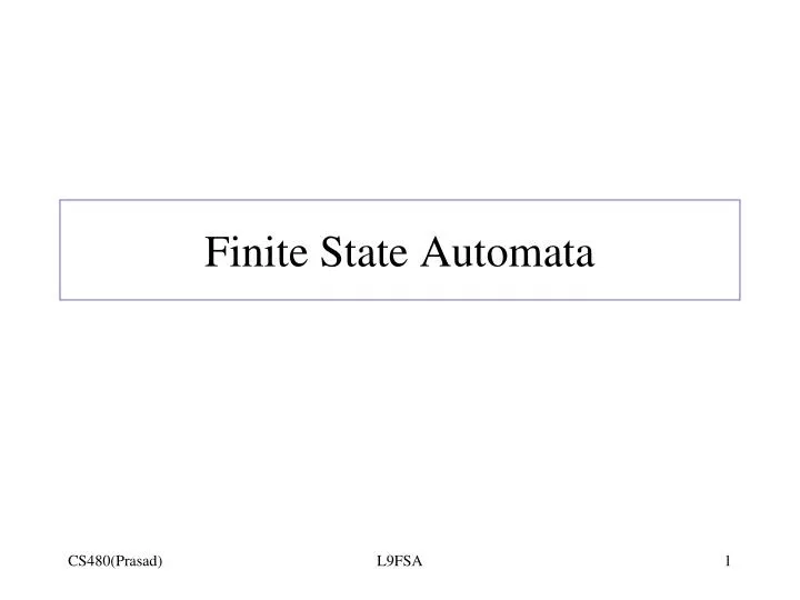 finite state automata