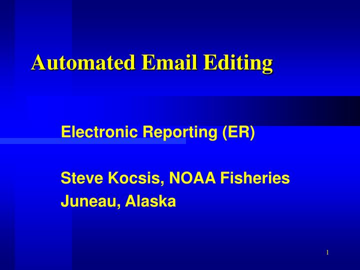 automated email editing