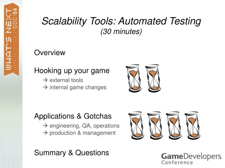 scalability tools automated testing 30 minutes