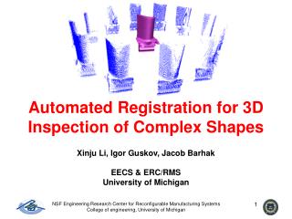 Automated Registration for 3D Inspection of Complex Shapes