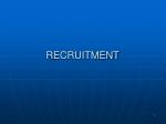 RECRUITMENT