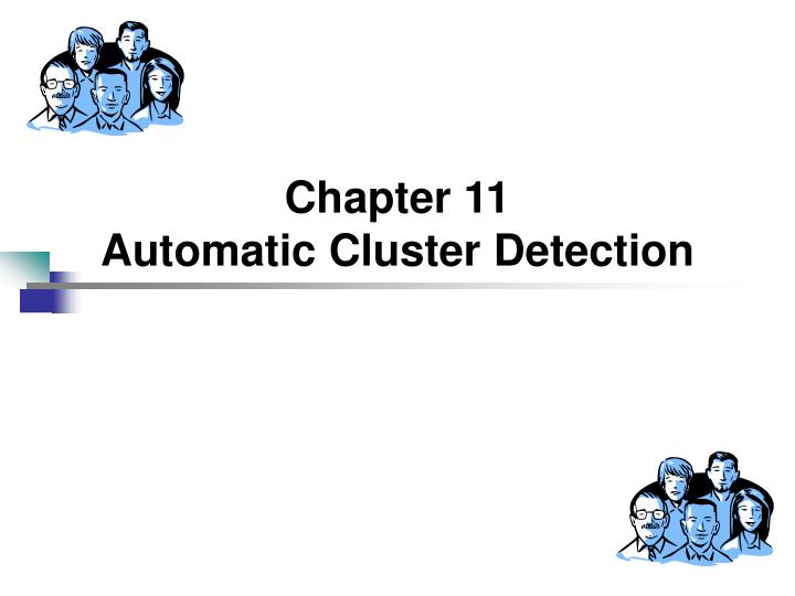 chapter 11 automatic cluster detection