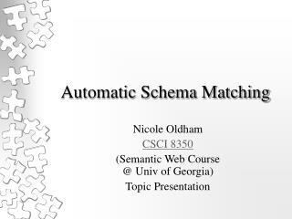Automatic Schema Matching