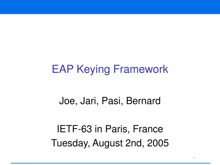 eap keying framework