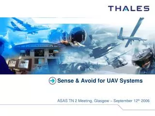 Sense &amp; Avoid for UAV Systems