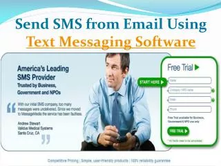 Send SMS from Email Using Text Messaging Software