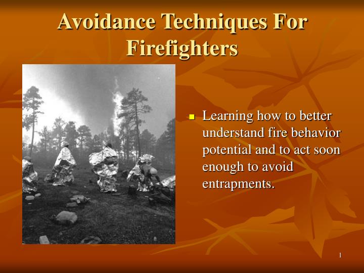 avoidance techniques for firefighters