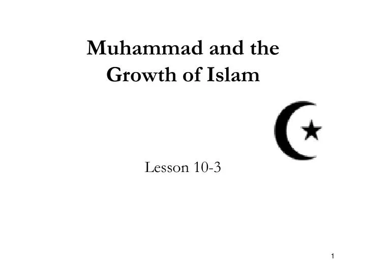 muhammad and the growth of islam
