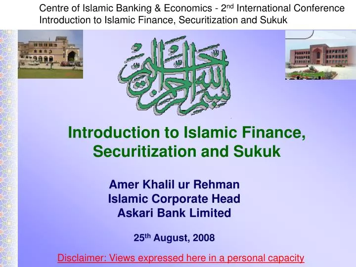 introduction to islamic finance securitization and sukuk