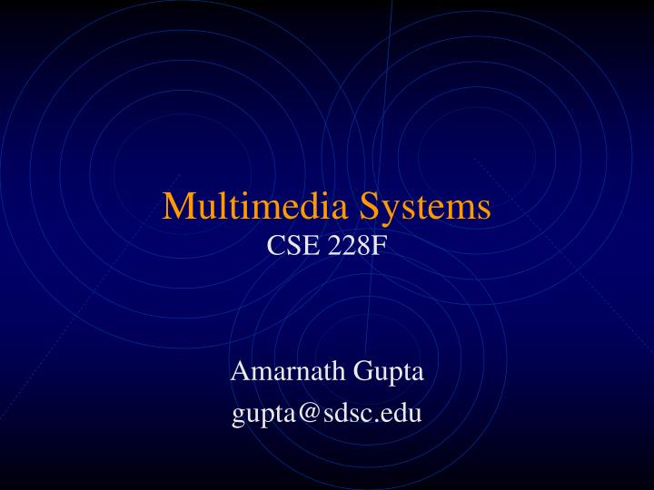 multimedia systems