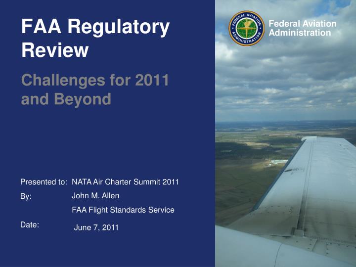 faa regulatory review