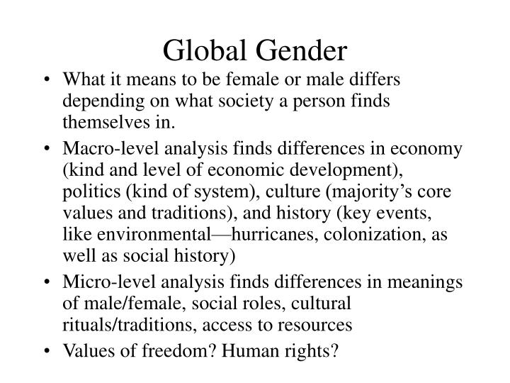 global gender