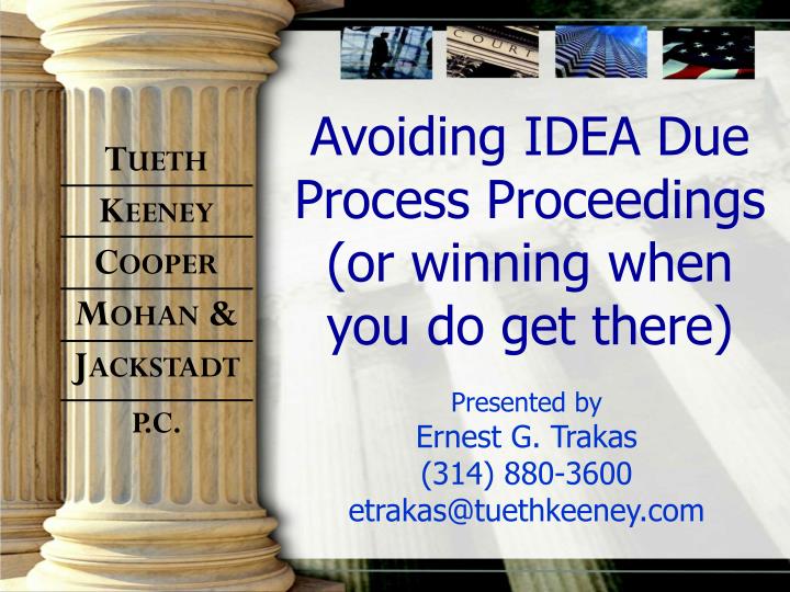 avoiding idea due process proceedings or winning when you do get there