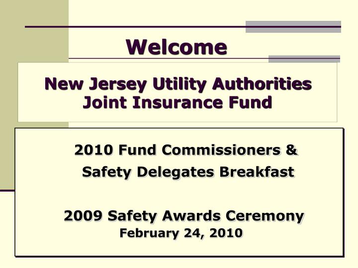 new jersey utility authorities joint insurance fund