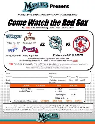 Come Watch the Red Sox
