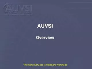 AUVSI Overview