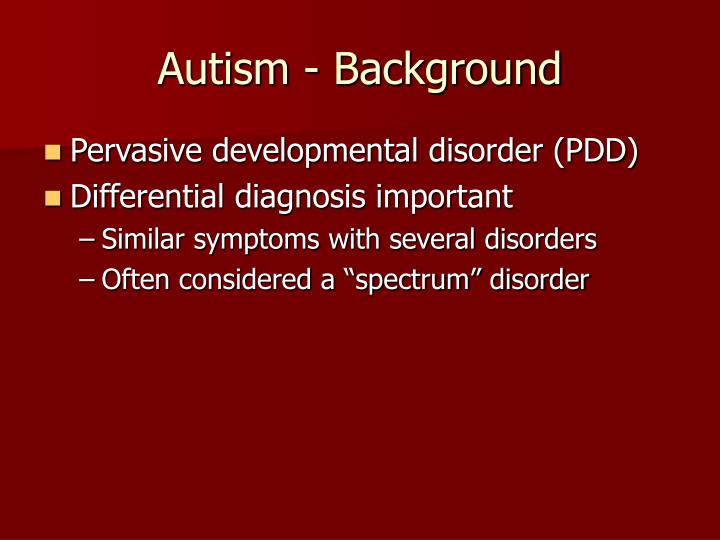 autism background