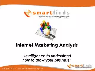 SmartFinds Internet Marketing Analysis