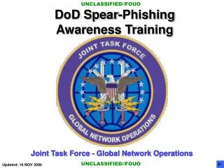 DoD Spear-Phishing Awareness Training