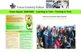 Green Squad 2008/2009 - Learning to Train / Training to Train