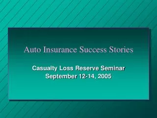 Auto Insurance Success Stories