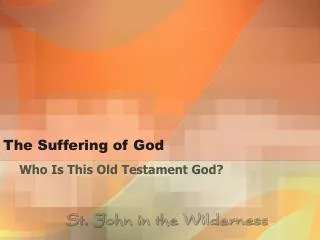 The Suffering of God