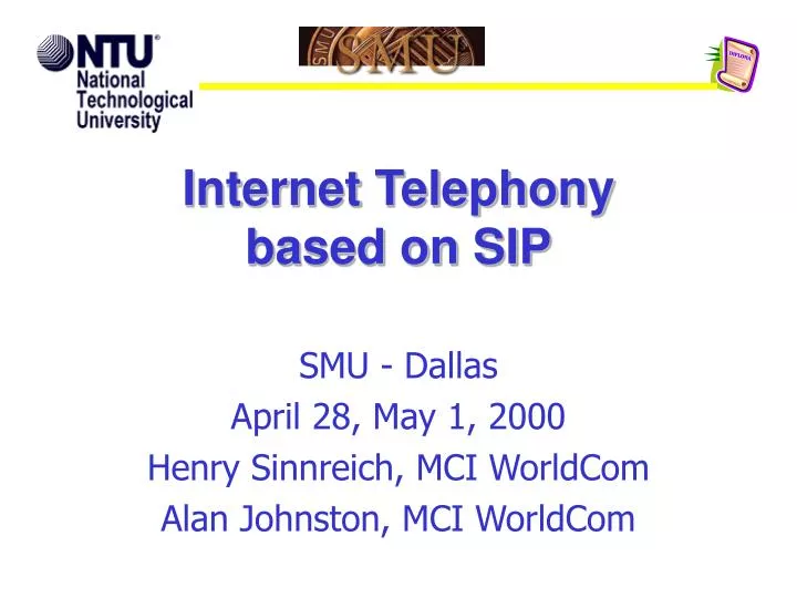 internet telephony based on sip
