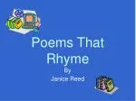 Poems That Rhyme