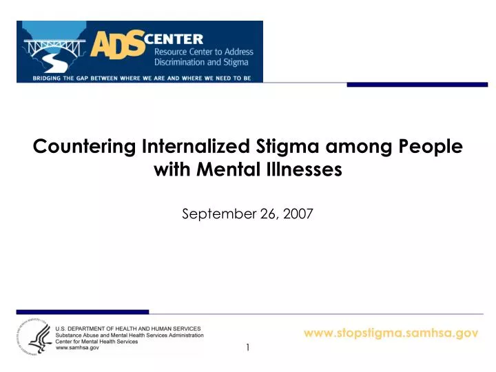 countering internalized stigma among people with mental illnesses