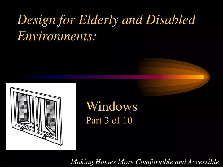 design for elderly and disabled environments