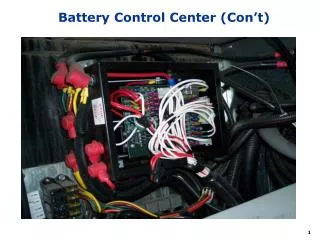 Battery Control Center (Con’t)