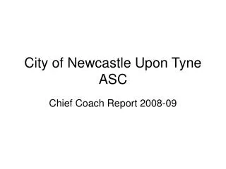 City of Newcastle Upon Tyne ASC