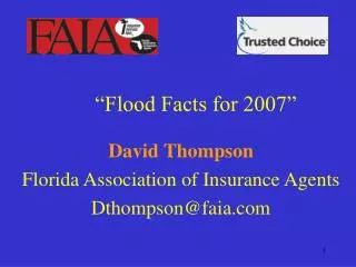 “Flood Facts for 2007”