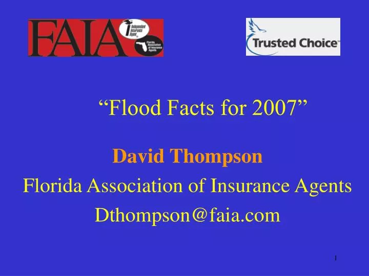 flood facts for 2007