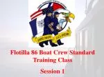 Flotilla 86 Boat Crew Standard Training Class Session 1