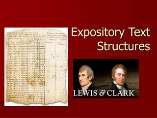 Expository Text Structures