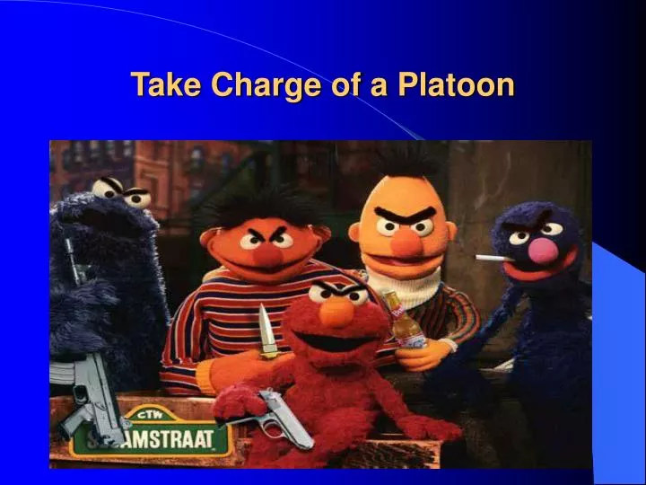take charge of a platoon