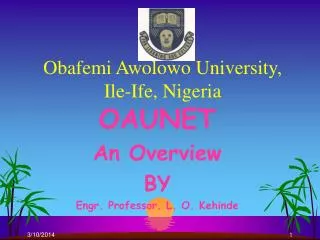 Obafemi Awolowo University, Ile-Ife, Nigeria