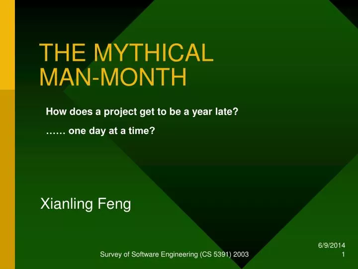 the mythical man month