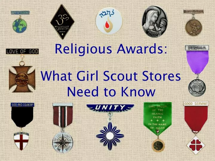 religious awards what girl scout stores need to know