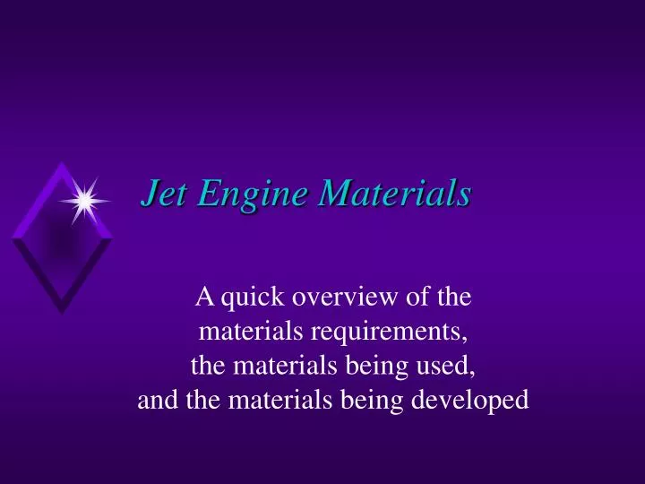 jet engine materials
